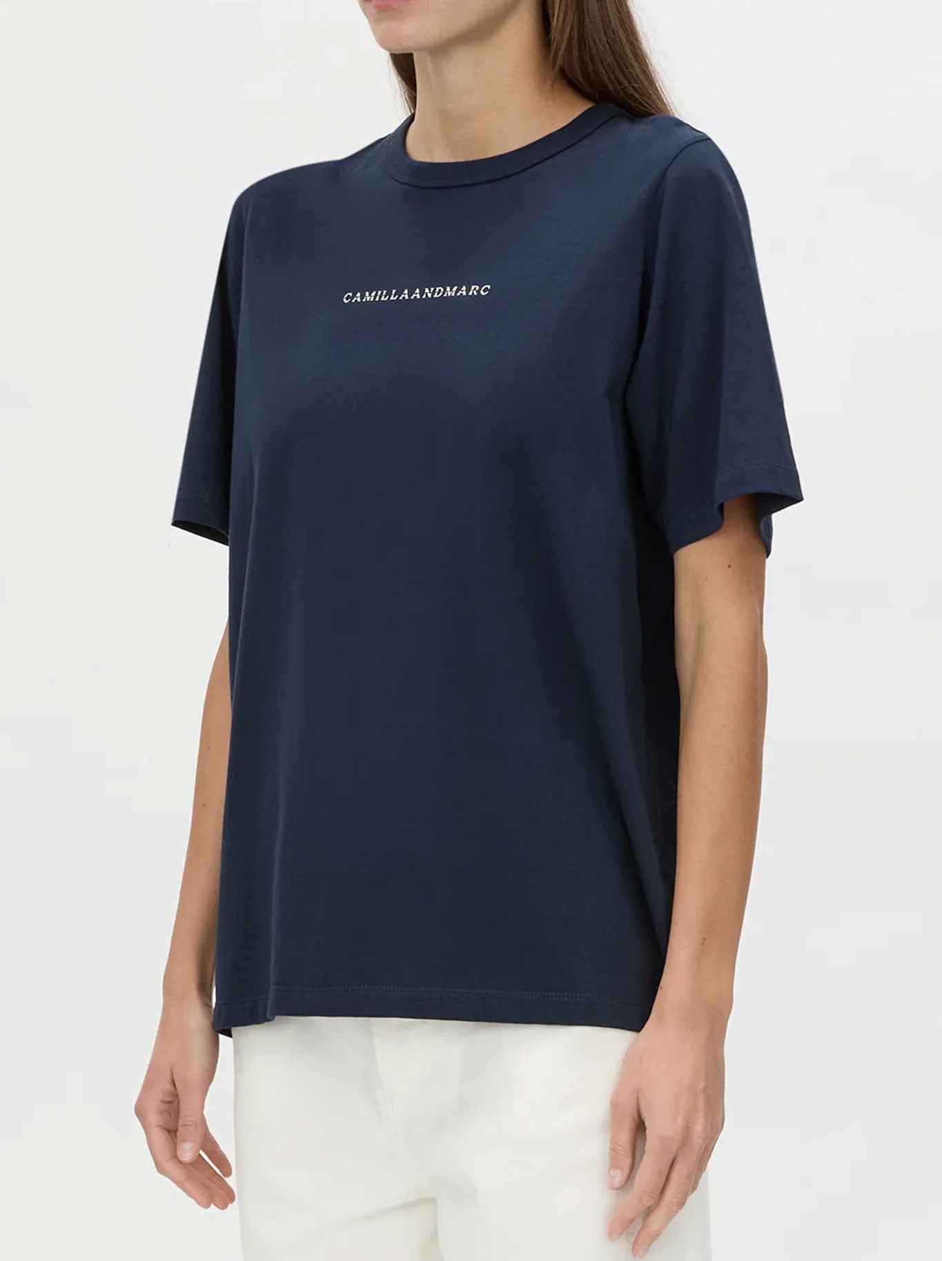 CAMILLA AND MARC SUVERO LOGO TEE (Navy)