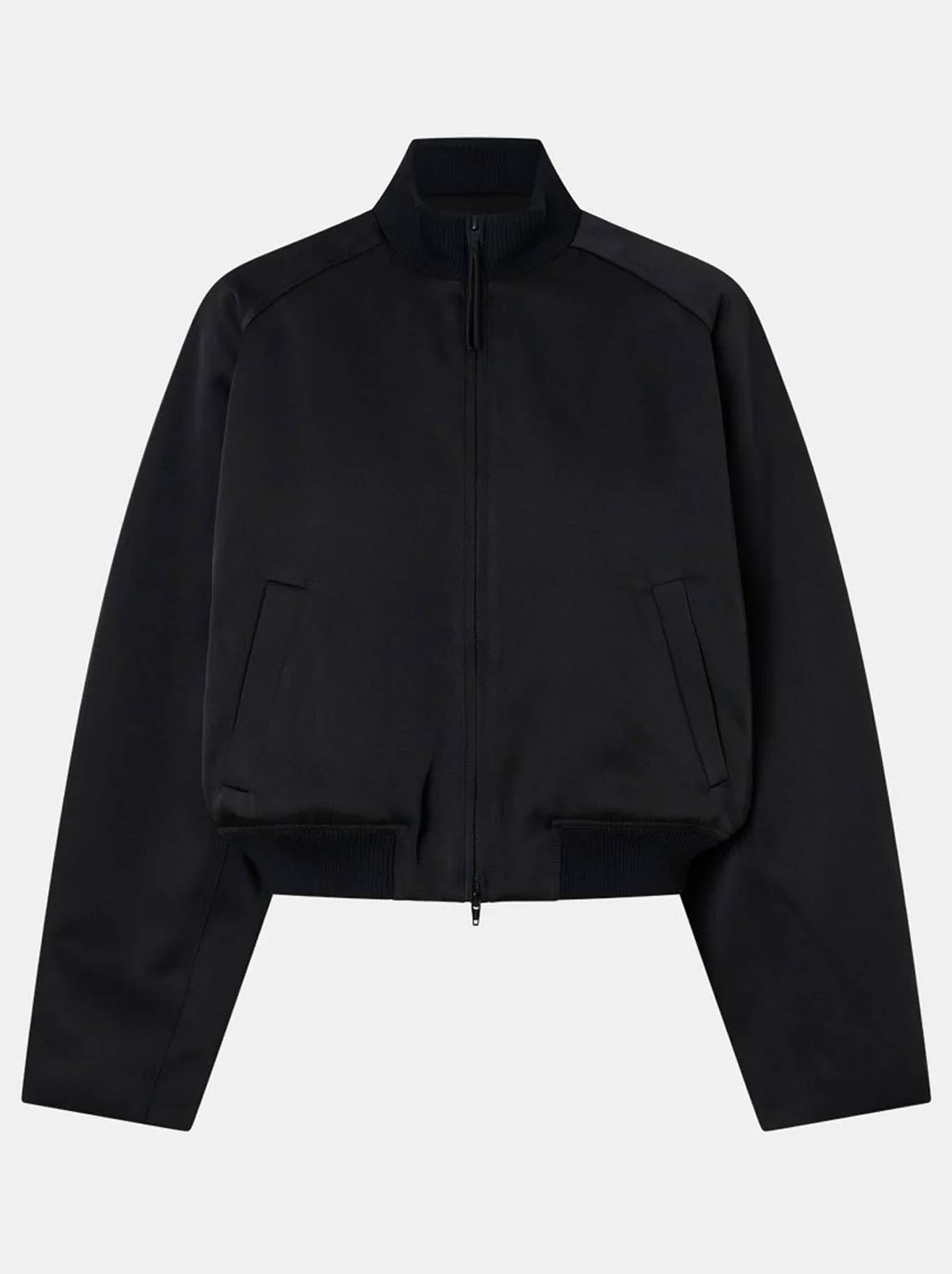 CAMILLA AND MARC TAMAR SATIN BOMBER JACKET (Black)