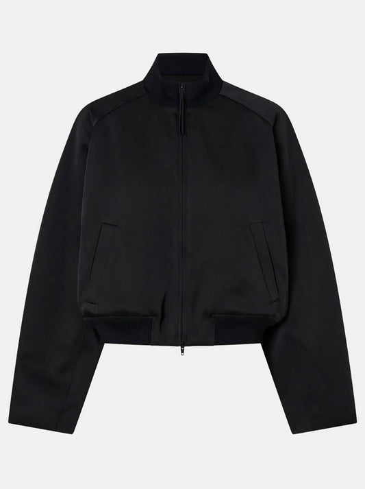 CAMILLA AND MARC TAMAR SATIN BOMBER JACKET (Black)