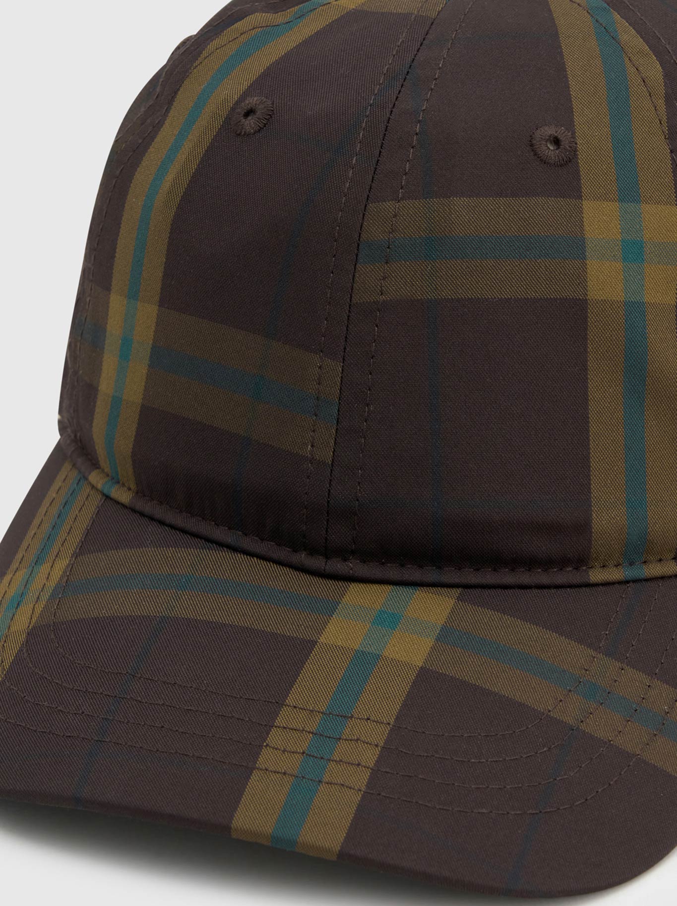 CAMILLA AND MARC WINTON CHECK LOGO CAP (Espresso)