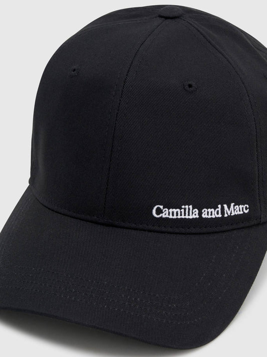 CAMILLA AND MARC THOME EMBROIDERED CAP (Black)