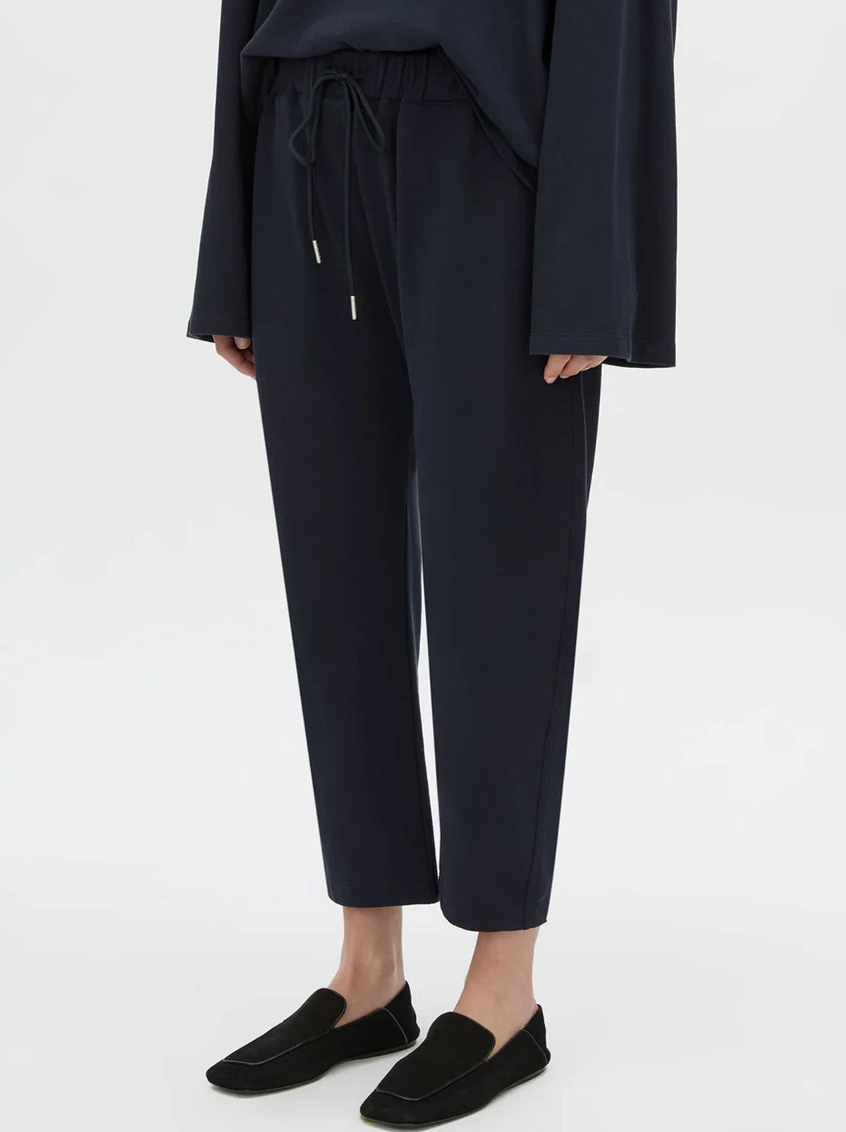 CAMILLA AND MARC MORENO PIQUE TRACK PANT (Navy)