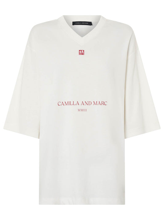 CAMILLA AND MARC LARISSA LOGO TEE (White)
