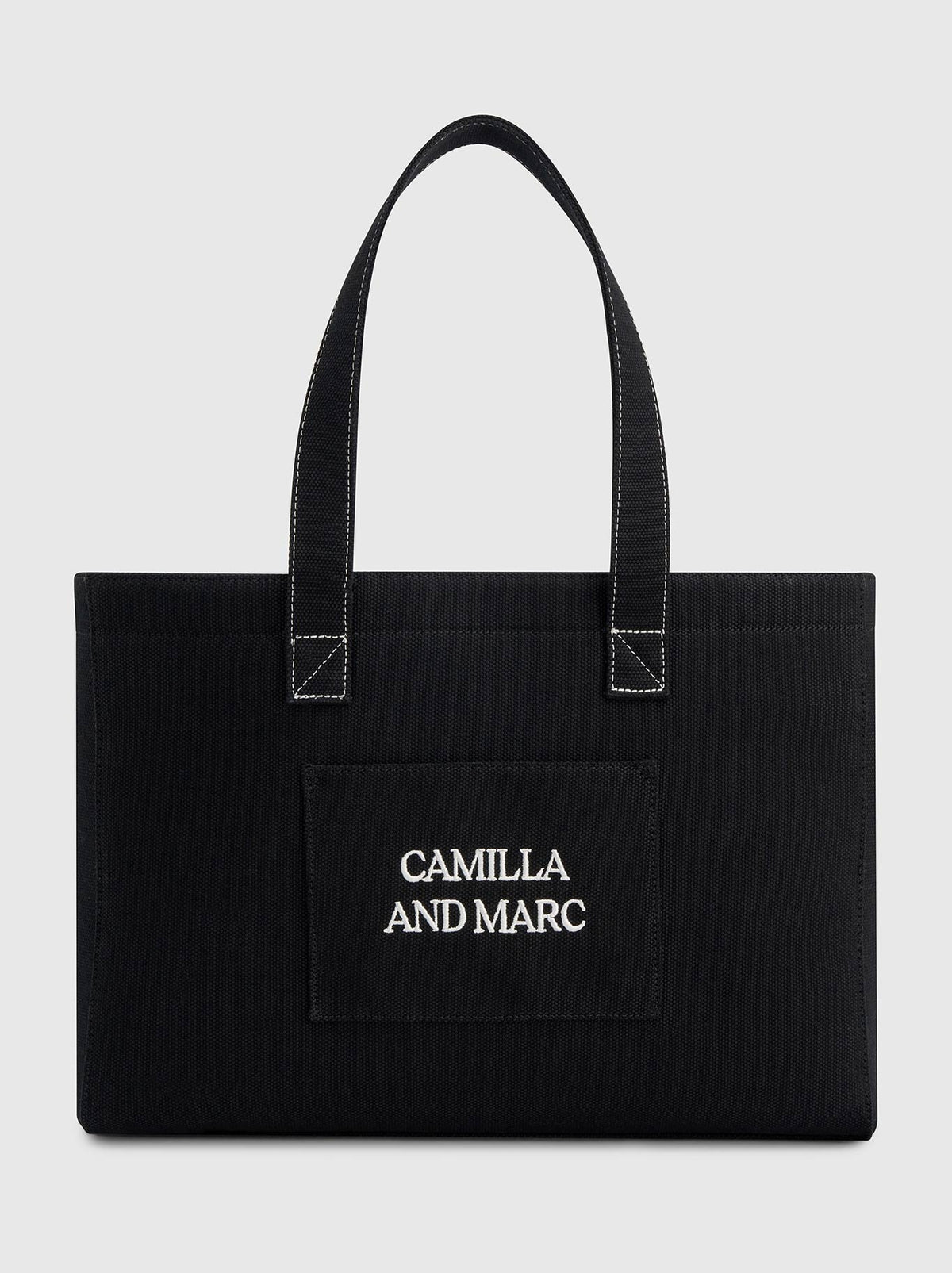 Image of Accessories. Product name - CAMILLA AND MARC CHARLOTTE SHOPPER TOTE in Black White colour by brand - Camilla And Marc