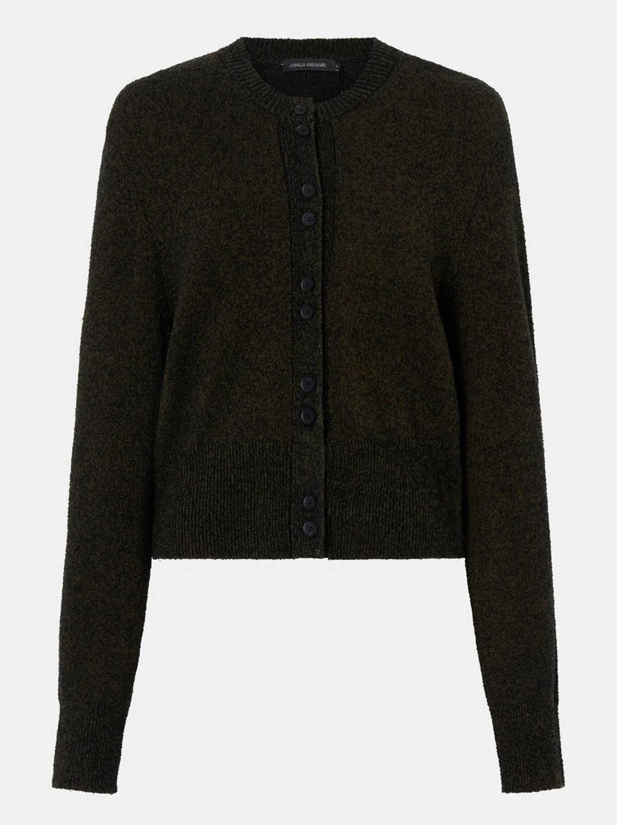 CAMILLA AND MARC SOLEO TEXTURED KNIT CARDIGAN (Cocoa)