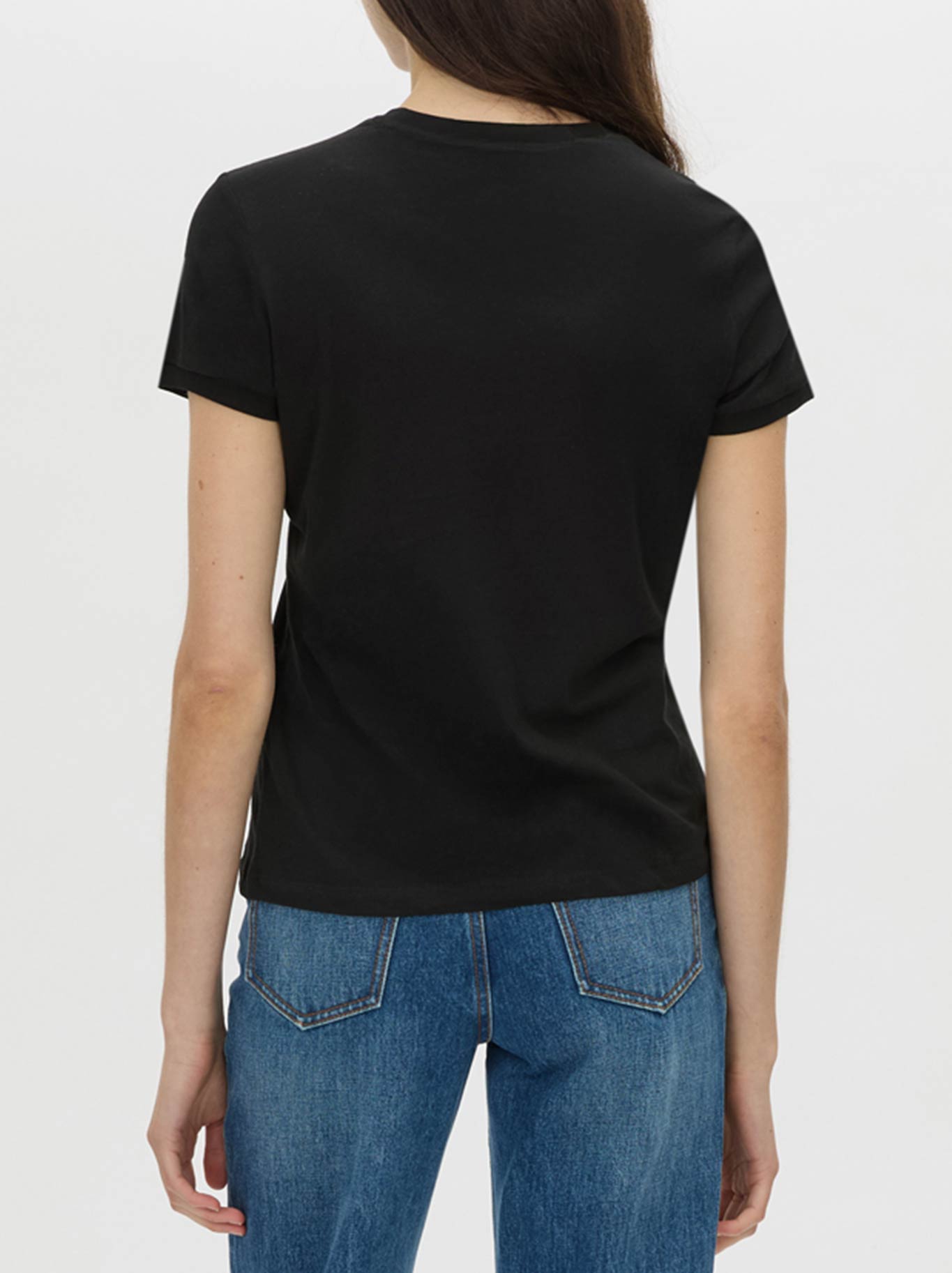 CAMILLA AND MARC BIRDIE FITTED PRINT TEE (Black)