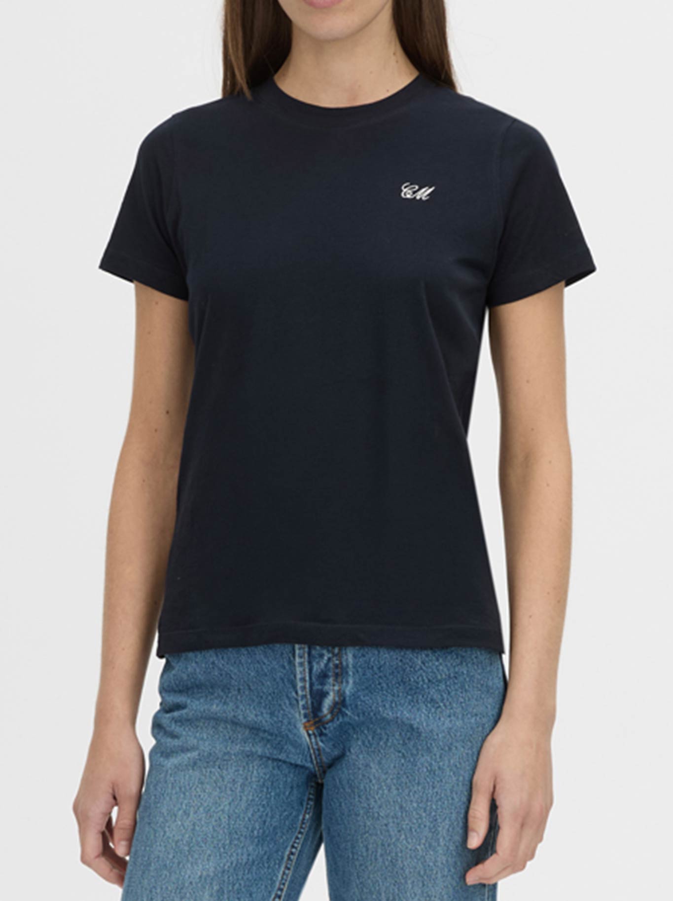 CAMILLA AND MARC BIRDIE FITTED PRINT TEE (Black)
