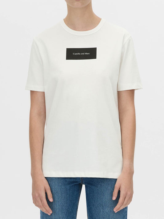 CAMILLA AND MARC WILDE PRINT TEE (Navy White)