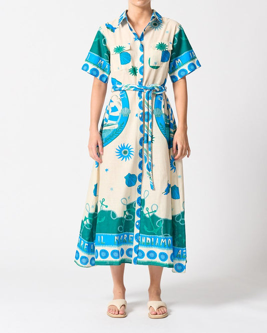 Image of Dresses. Productname: Walnut Melbourne Cannes Dress in Andiamo colour by brand - Walnut Melbourne