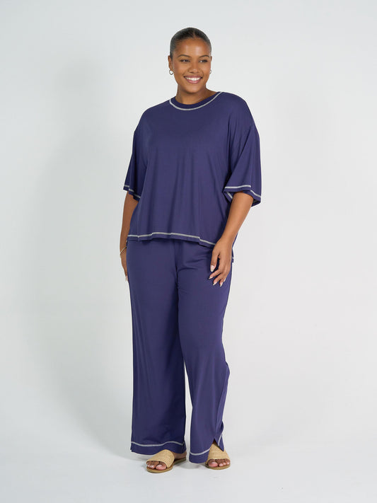 Lou Lou Carey Bamboo Culotte (Blue)