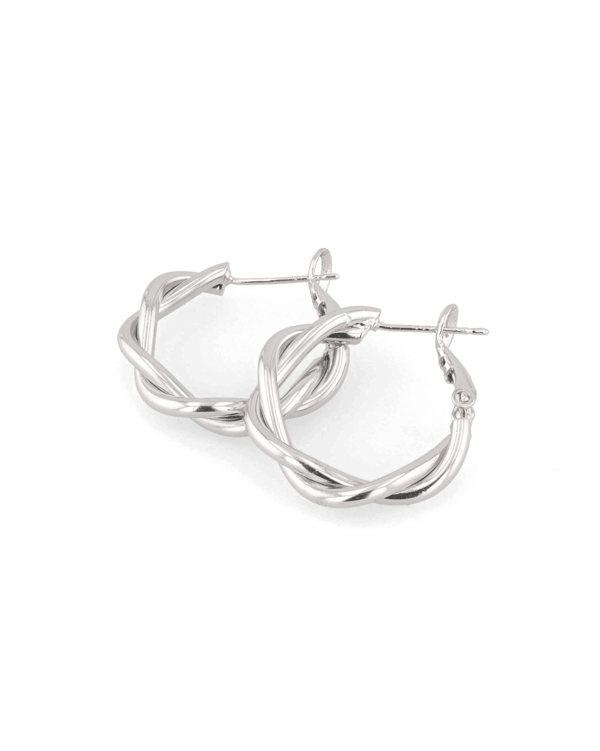 LAVANA Cascade Silver Hoop Earrings