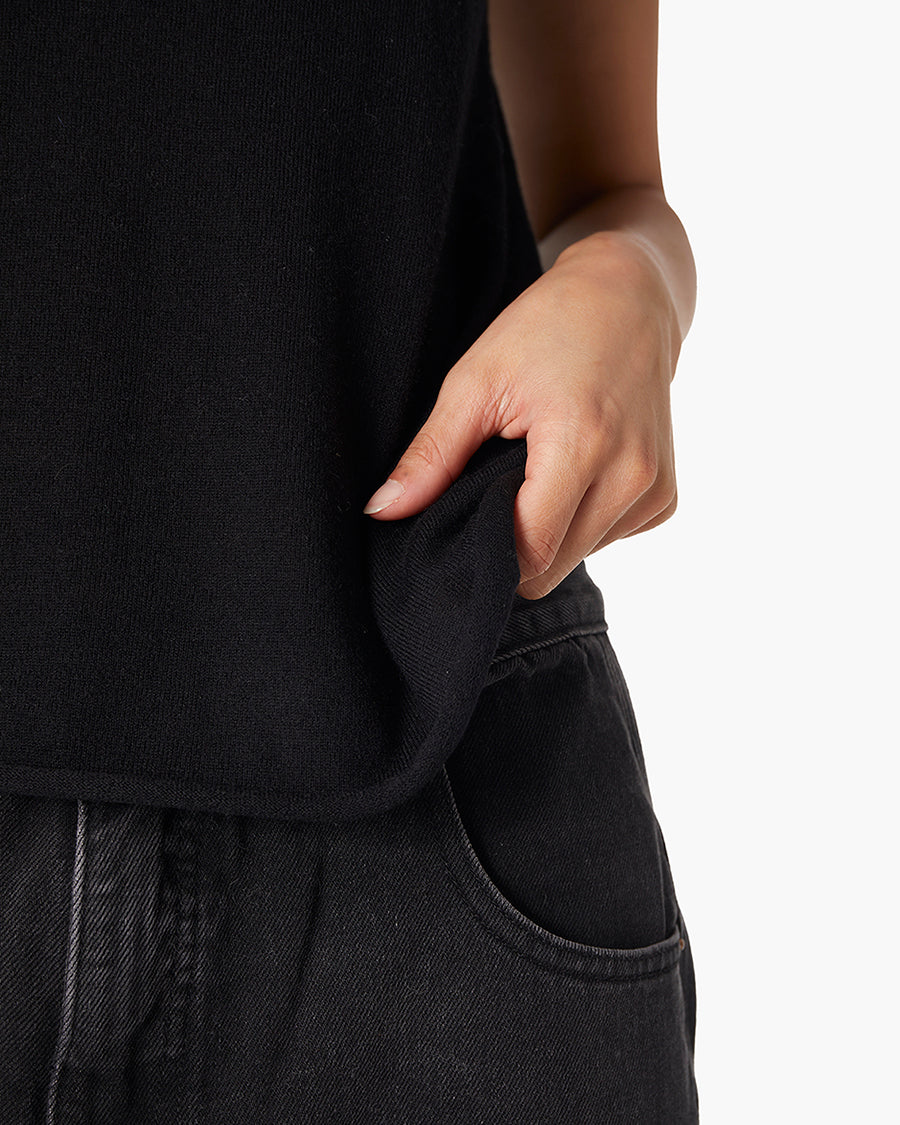Cashmere Classic Tee (Black)