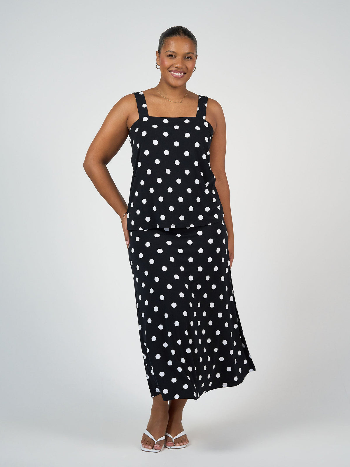 Lou Lou Charli Bamboo Cami (Polka Dot)