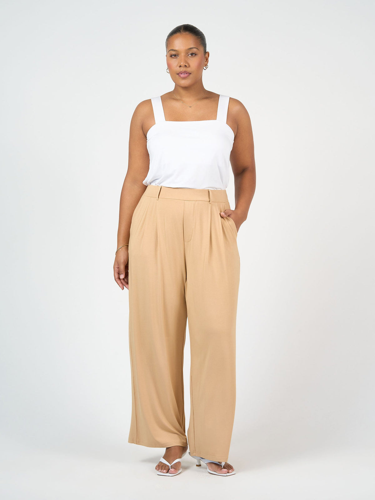 Lou Lou Charli Bamboo Cami (White)