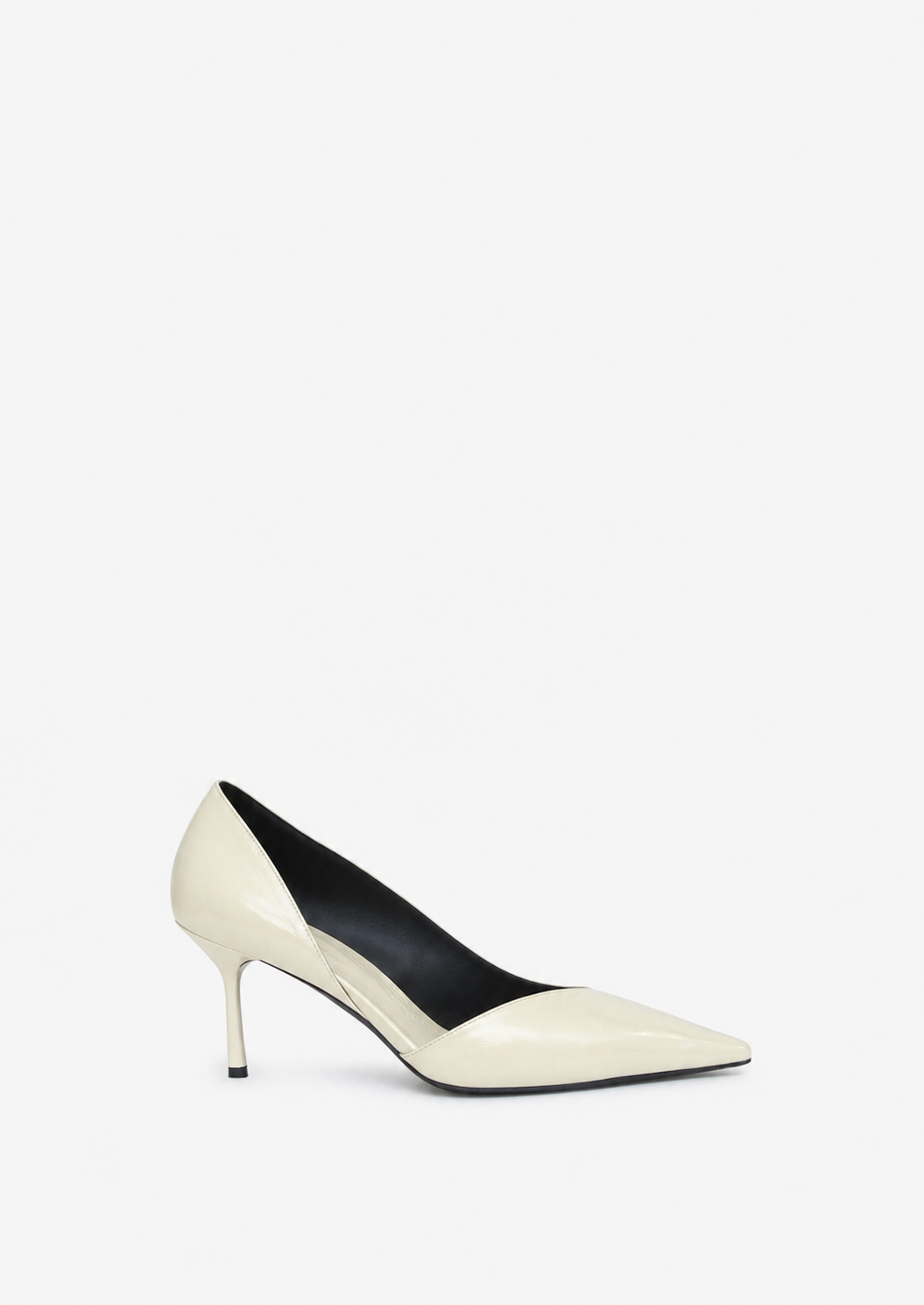 Image of Heels. Product name - Max Patent Pump in Cream colour by brand - CHRISTOPHER ESBER