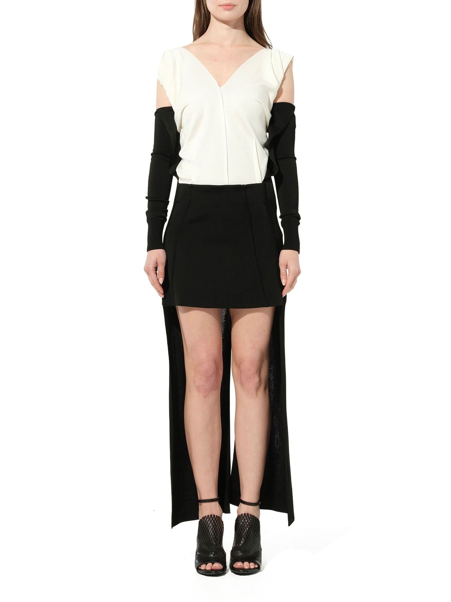 CHLOE Back Panel Skirt (Black)