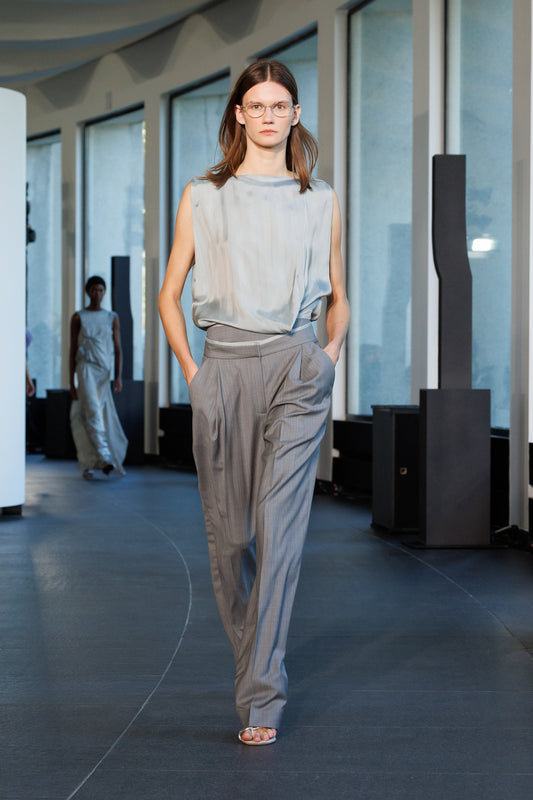 CHRISTOPHER ESBER Sashed Tailored Trouser (Stripe)