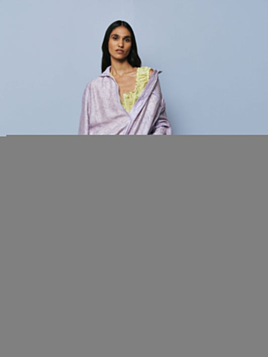 CHRISTOPHER ESBER Light Leak Jacquard Zipped One Piece (Lilac)