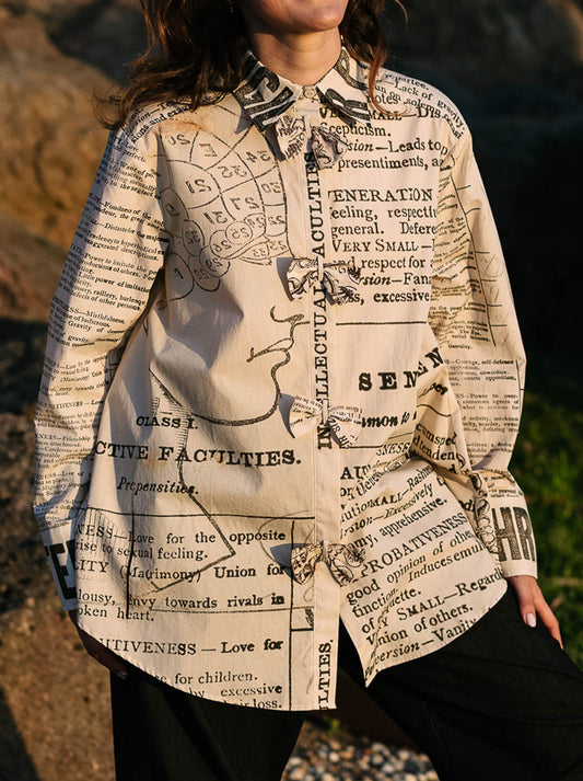 Image of Shirts. Productname: Circular By M.A Dainty Notebook Shirt in Phrenology colour by brand - M.A Dainty