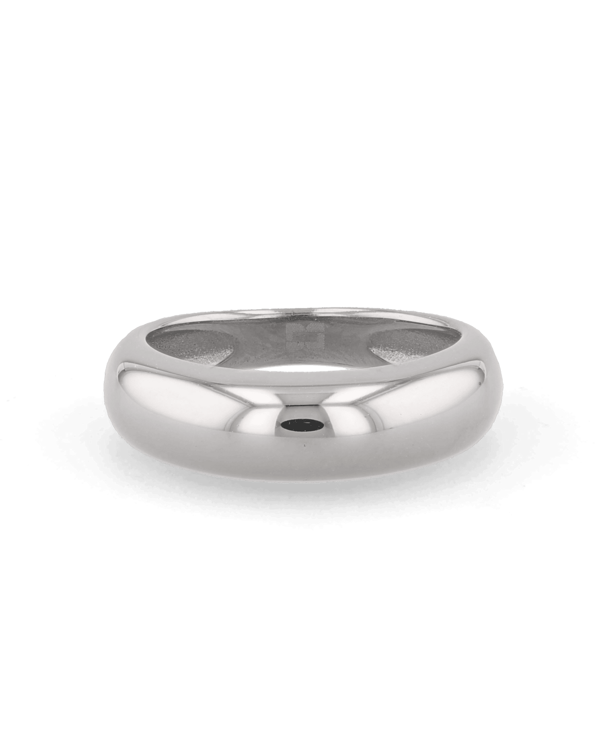 Image of Rings. Product name - Classic Dome Silver Ring in colour by brand - LAVANA