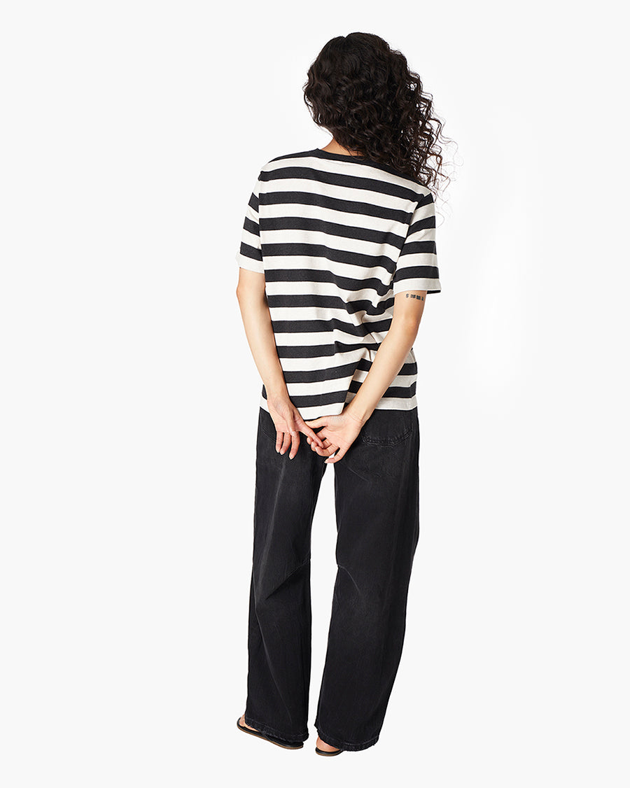 Classic Striped Tee (Black/White)