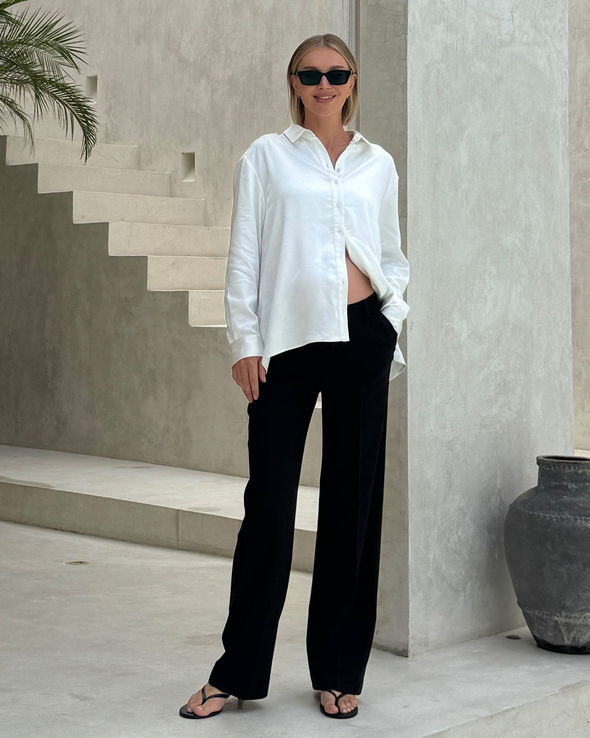 Soon Maternity Classic Silky Shirt