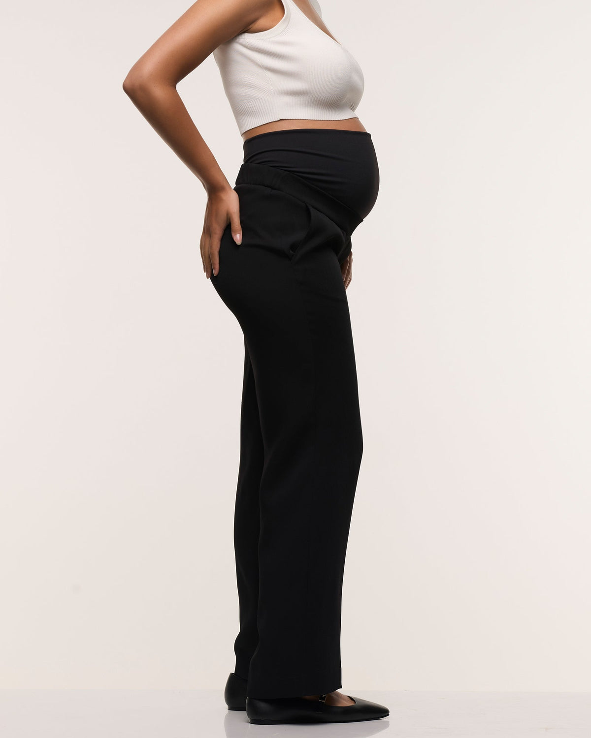 Soon Maternity Classic Overbelly Straight Pants