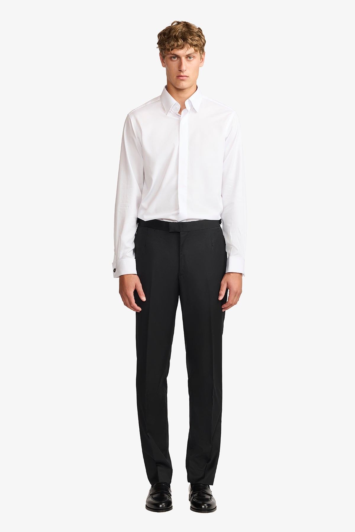 Image of Shirts. Product name - Claude White Shirt in White colour by brand - Anthony Squires