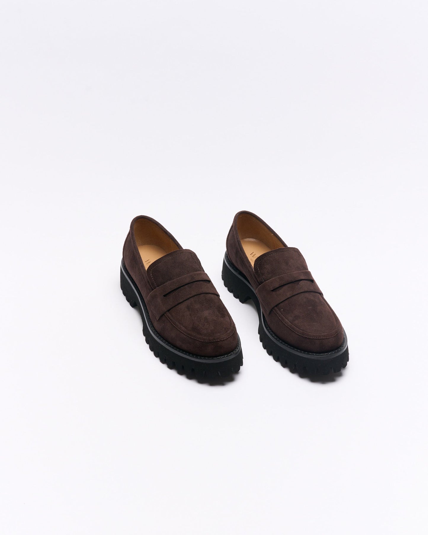 Walnut Melbourne Coco Leather Loafer (Chocolate Suede)