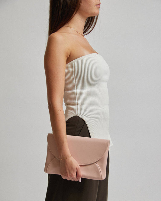 Image of Clutch Bags. Productname: Colette Pink Dalila Envelope Clutch Bag in Pink colour by brand - Colette