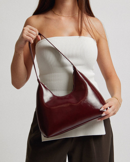 Image of Shoulder Bags. Productname: Colette Berry Keiley Scoop Shoulder Bag in Berry colour by brand - Colette