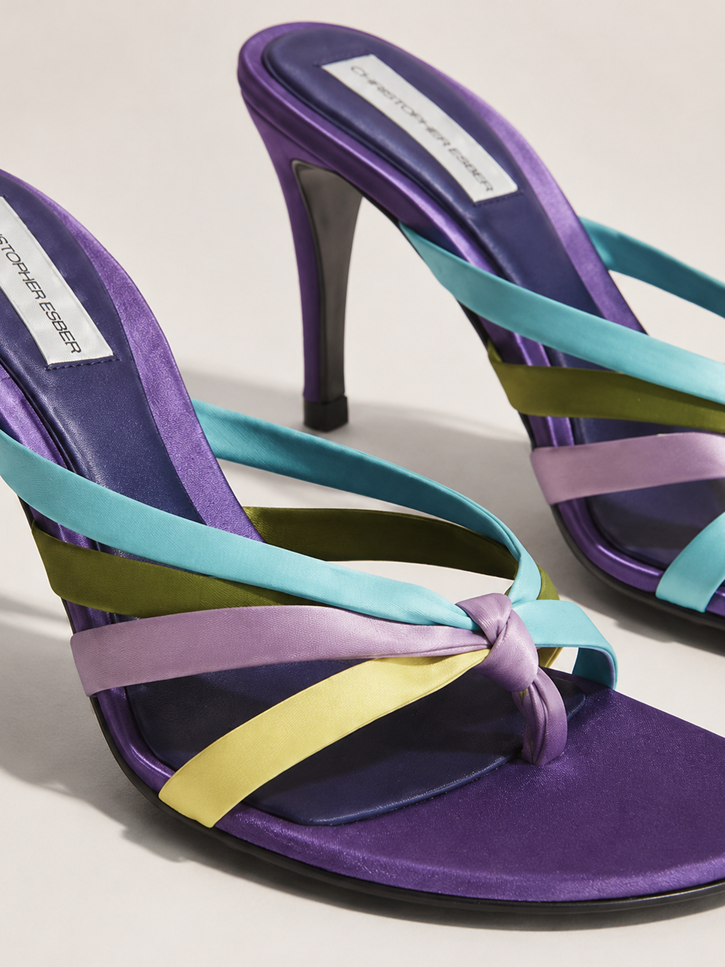 CHRISTOPHER ESBER Mica Satin Heel (Multi)