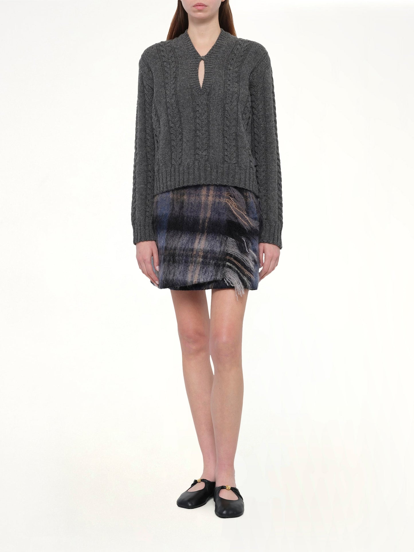 LOEWE Mohair Skirt (Blue)