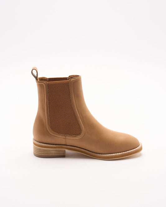 Image of Boots. Productname: Walnut Melbourne Cora Leather Boot in Tan colour by brand - Walnut Melbourne