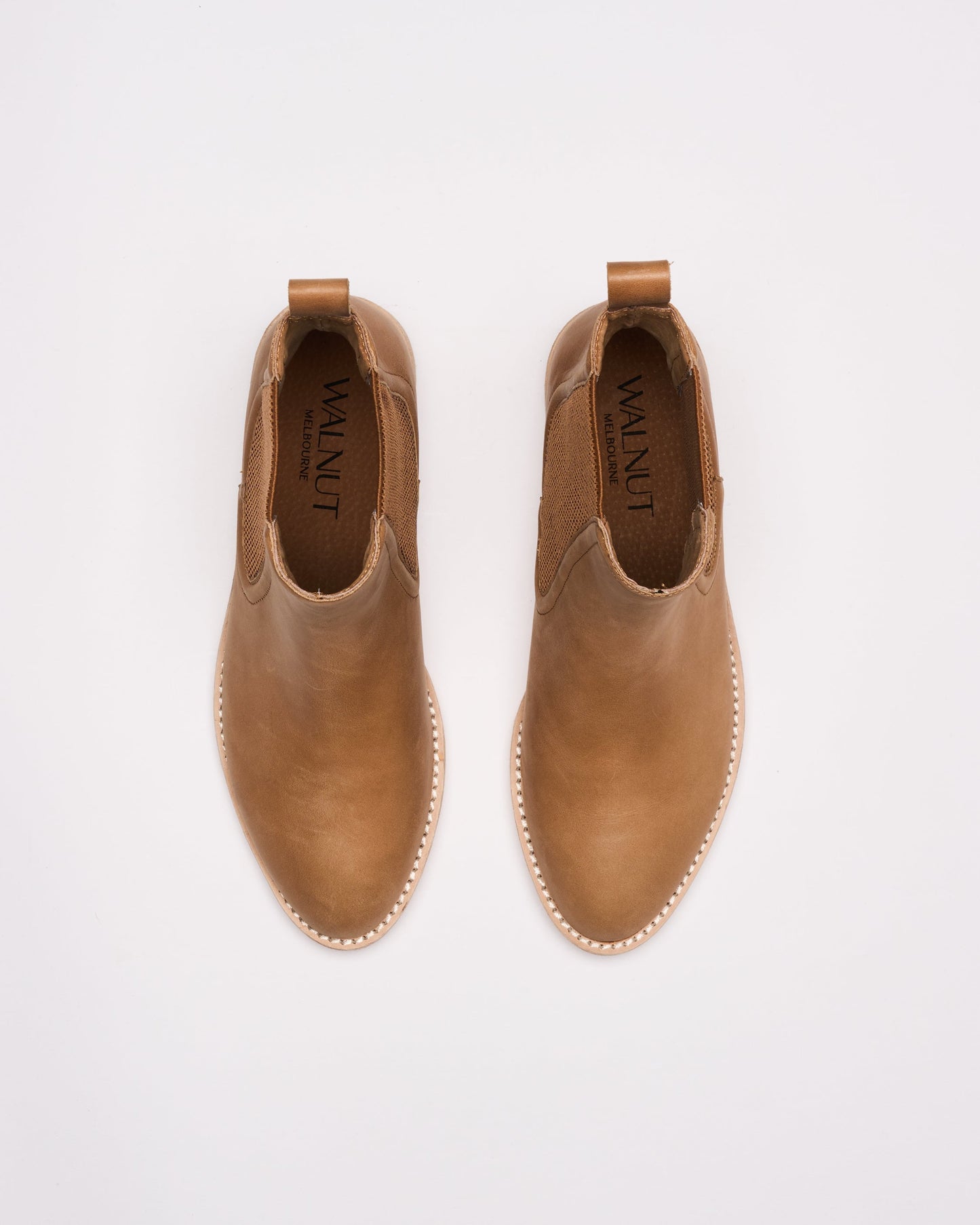 Walnut Melbourne Cora Leather Boot (Tan)