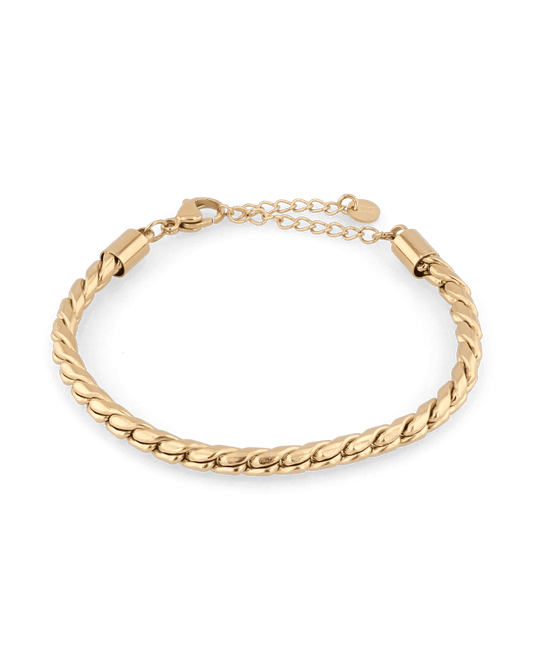 Image of Bracelets. Product name - Core Gold Chain Bracelet in colour by brand - LAVANA