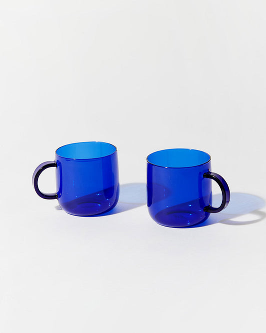 Image of Kitchen & Dining. Product name - Coro Cup Set in Cobalt in colour by brand - Aeyre