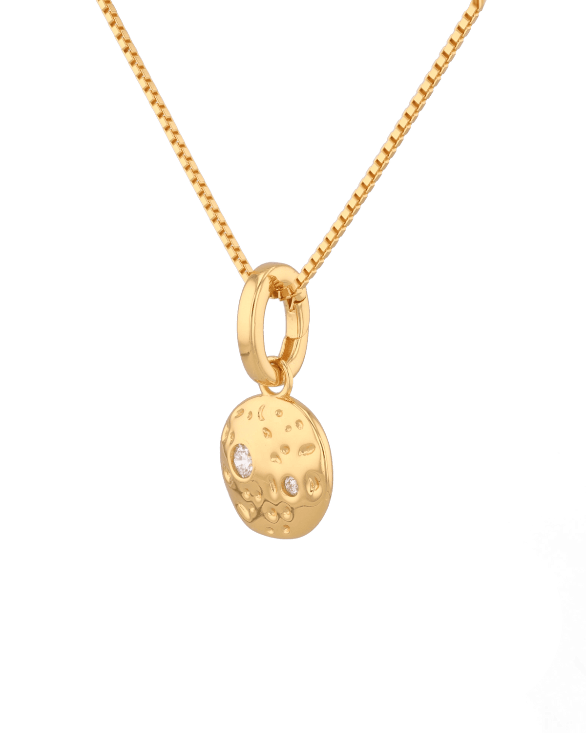 LAVANA Cosmo Gold Diamond Disc Pendant