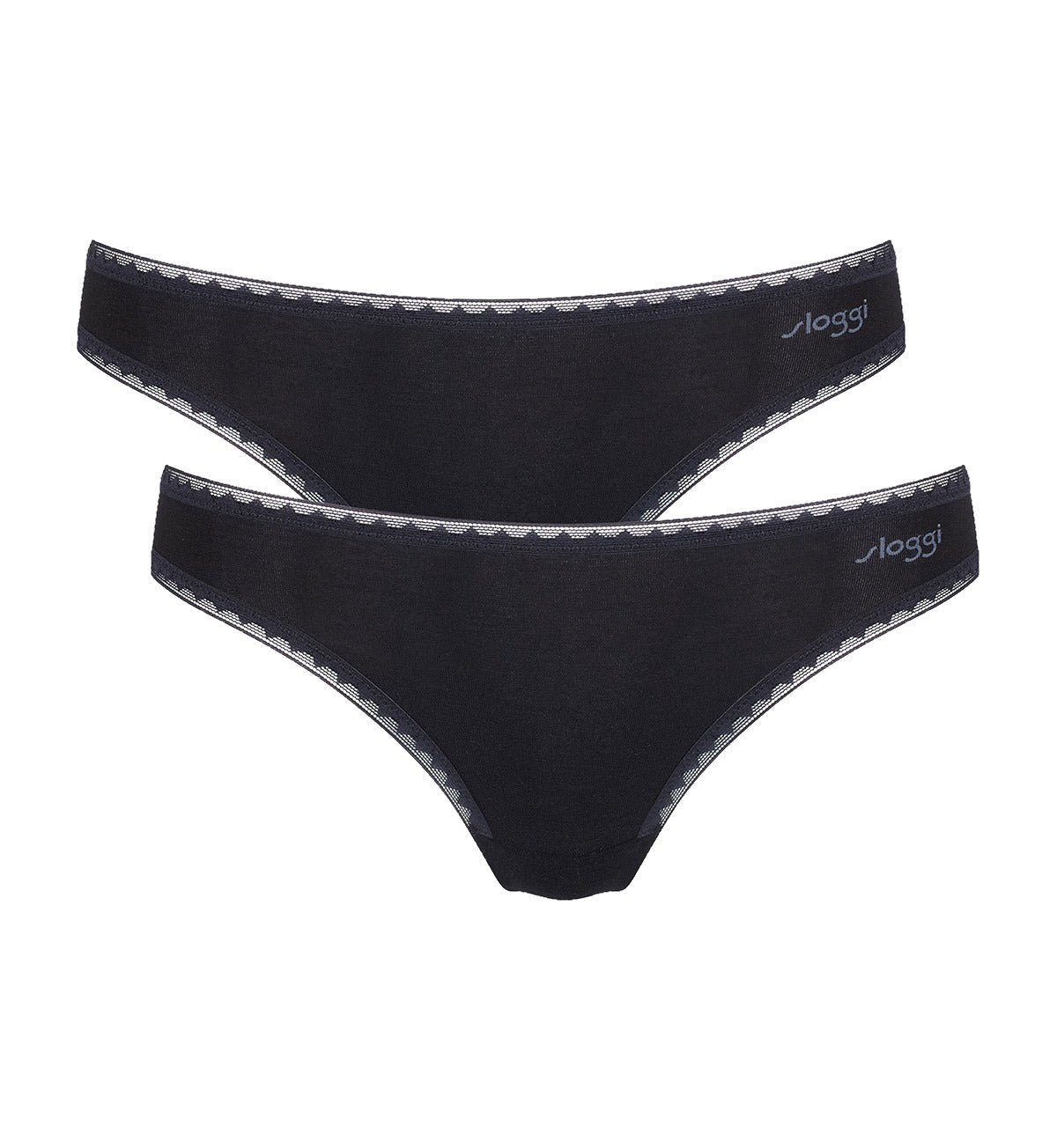 Image of Briefs. Productname: Triumph Sloggi Go Brazilian 2 Pack in Black colour by brand - Triumph