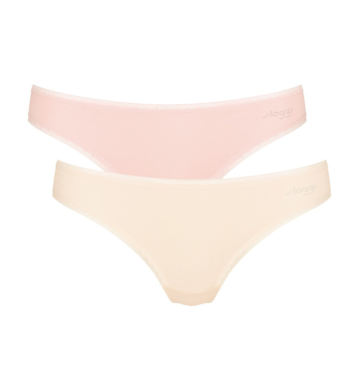 Image of Briefs. Productname: Triumph Sloggi Go Brazilian 2 Pack in Pink/Light colour by brand - Triumph