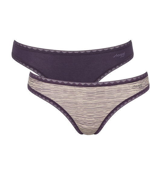 Image of Briefs. Productname: Triumph Sloggi Go Brazilian 2 Pack in Multiple Colours 10 colour by brand - Triumph