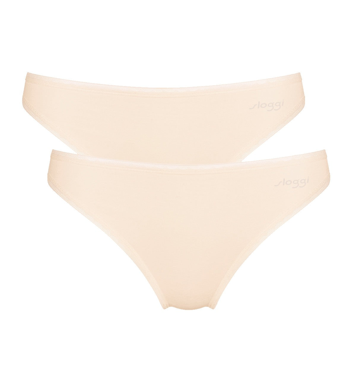 Image of Briefs. Productname: Triumph Sloggi Go Tai 2 Pack in Fresh Powder colour by brand - Triumph