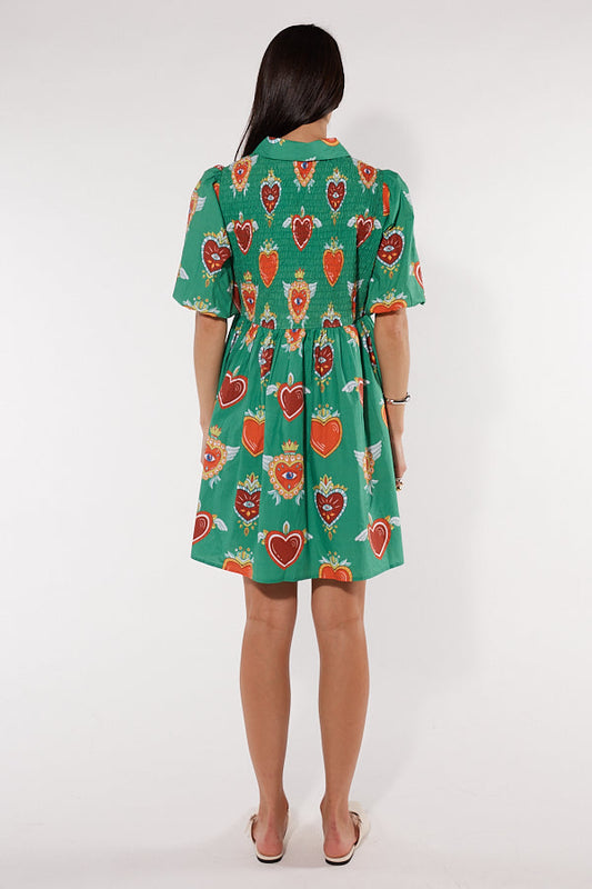 Cowgirl Surfer Bettina Dress (Emerald)