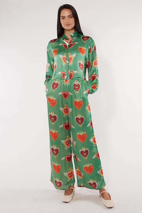 Cowgirl Surfer Bettina Shirt (Emerald)