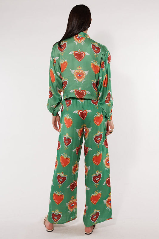 Cowgirl Surfer Bettina Shirt (Emerald)