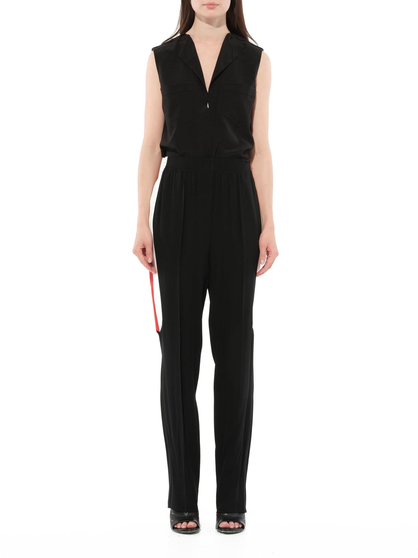GIVENCHY Crepe Satin Fit Pants (Black)