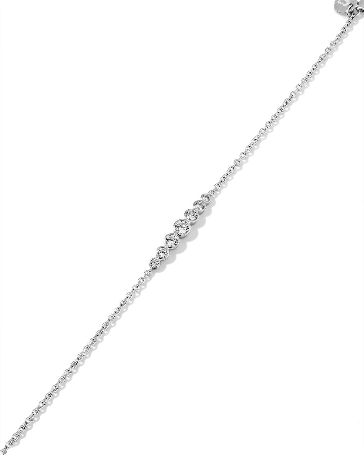 LAVANA Crescendo Silver Diamond Bracelet