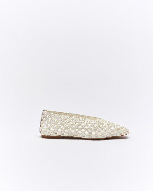 Image of Shoes. Productname: Cypress Ballet in Vanilla colour by brand - Walnut Melbourne