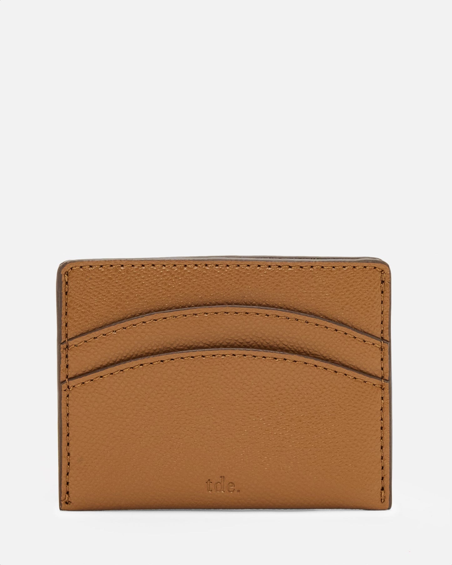 GROUP48 Essentials Double Cardholder Recycled Saffiano Rich (Tan)
