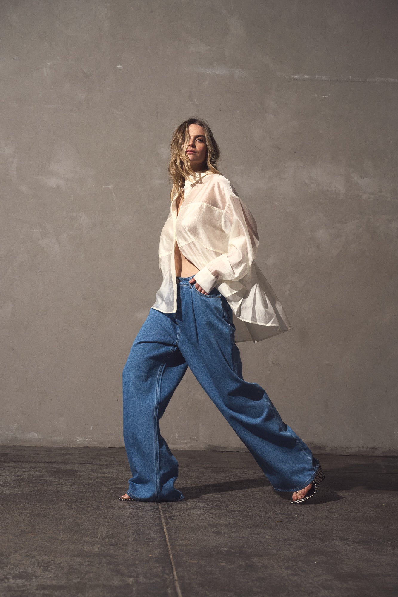 Sass Clothing Val Oversized Shirt (White)